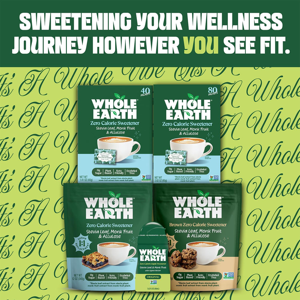 Baked goods with Whole Earth Sweetener maintain sweetness without added calories.
