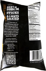 Baked in Brooklyn sesame breadsticks close-up with toasted sesame aroma ideal for salads and soups