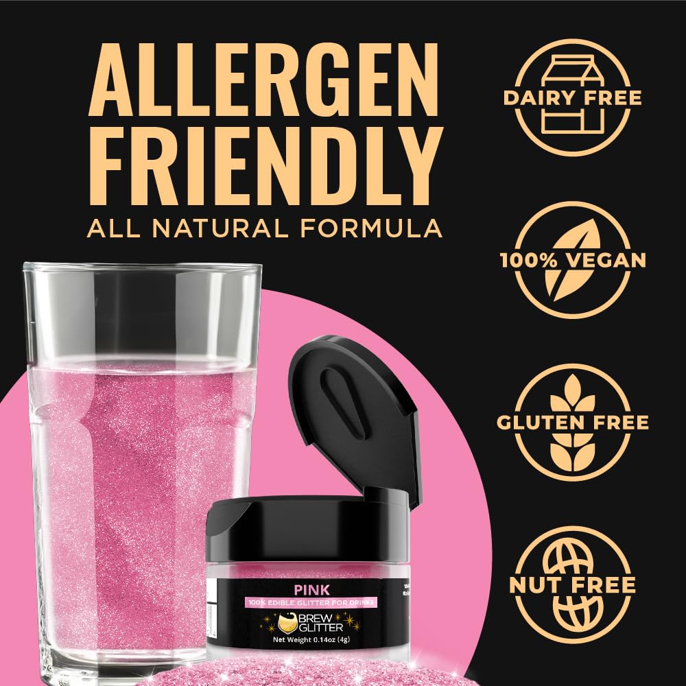 Bakell Brew Glitter pink lemonade adds color and fun.
