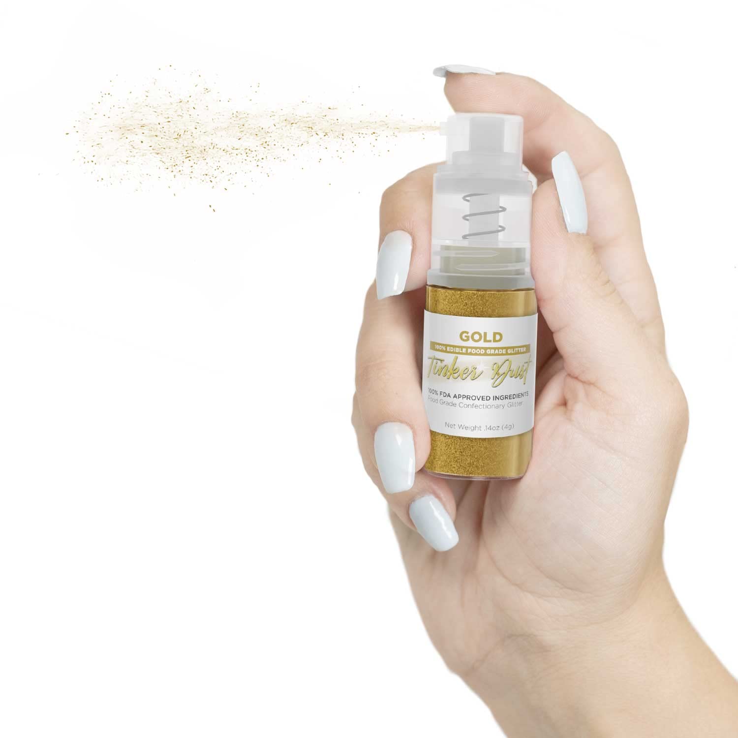 Bakell Gold Tinker Dust color range showcases vibrant hues for cakes.
