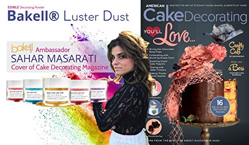 Bakell Luster Dust Super Gold on ice cream adds festive edible sparkle