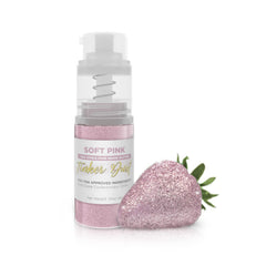 Bakell Soft Pink Tinker Dust powder adds shimmering color to cakes and desserts.