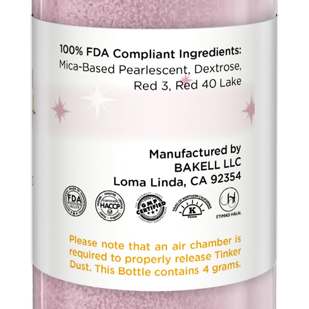 Bakell Tinker Dust mini spray pump enables precise glitter application on treats and drinks.