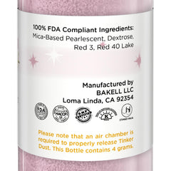 Bakell Tinker Dust mini spray pump enables precise glitter application on treats and drinks.
