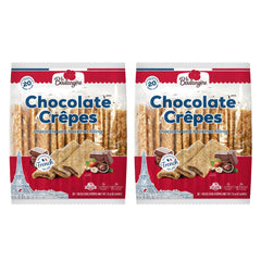 Bakerly La Boulangère chocolate hazelnut crepes pack two, ready-to-eat snack.