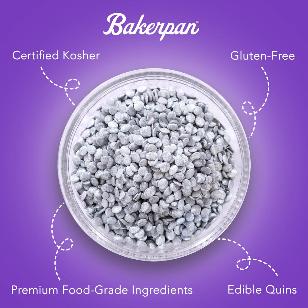Bakerpan Premium Food-Grade Sprinkles for Cakes and Cookies.