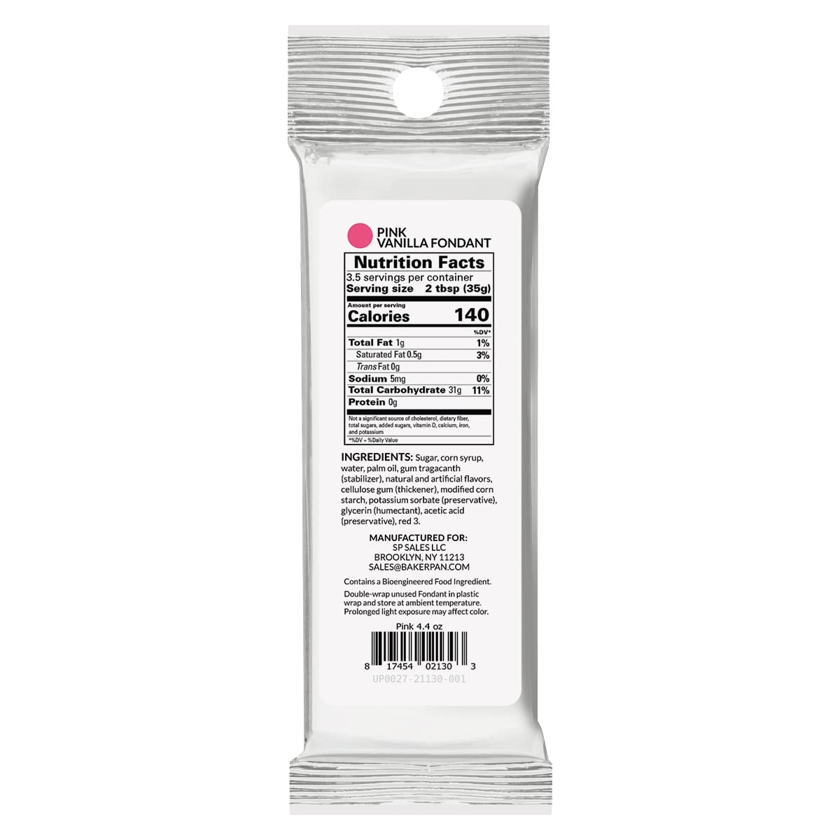 Bakerpan vanilla-flavored fondant with easy workability for beginners and pros.