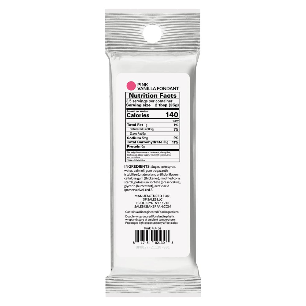 Bakerpan vanilla-flavored fondant with easy workability for beginners and pros.