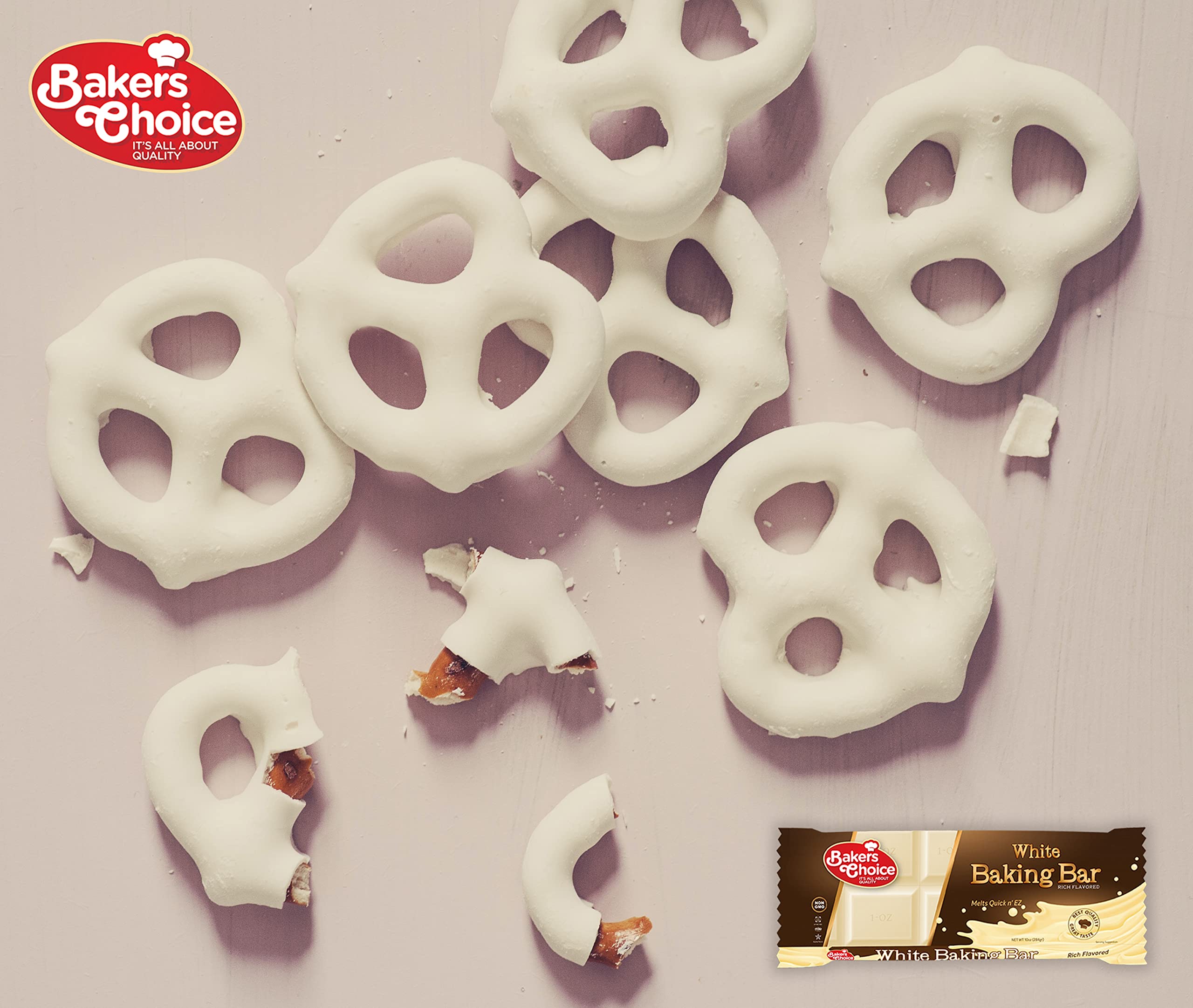 Baker's Choice 1 oz pieces simplify precise measuring and melting.