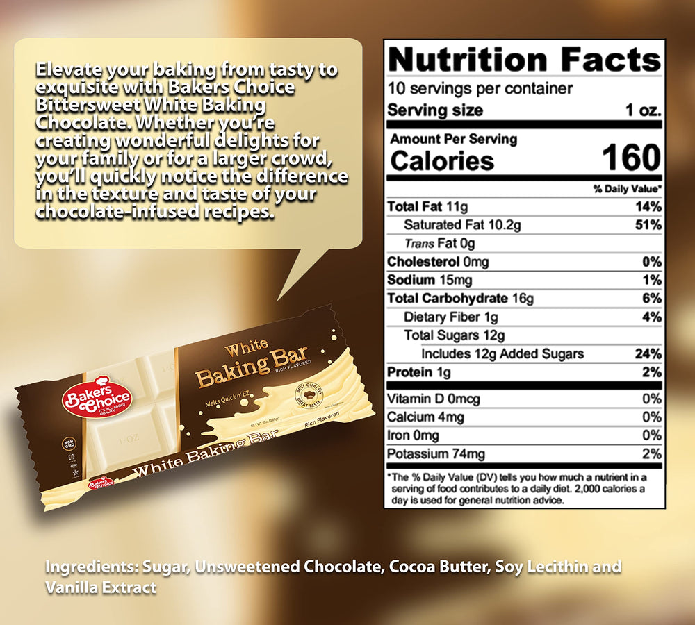 Baker's Choice almond-bark-coating ideal for candy making and dipping.