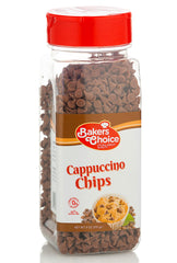 Baker's Choice cappuccino chips closeup, rich flavor for baking inspiration