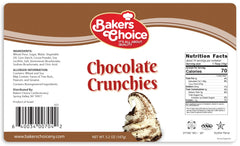 Baker's Choice Chocolate Crunch Topping on a chocolate sundae for extra crunch.