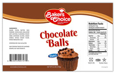 Baker’s Choice Crunchy Chocolate Pearls close-up texture for crispy bite