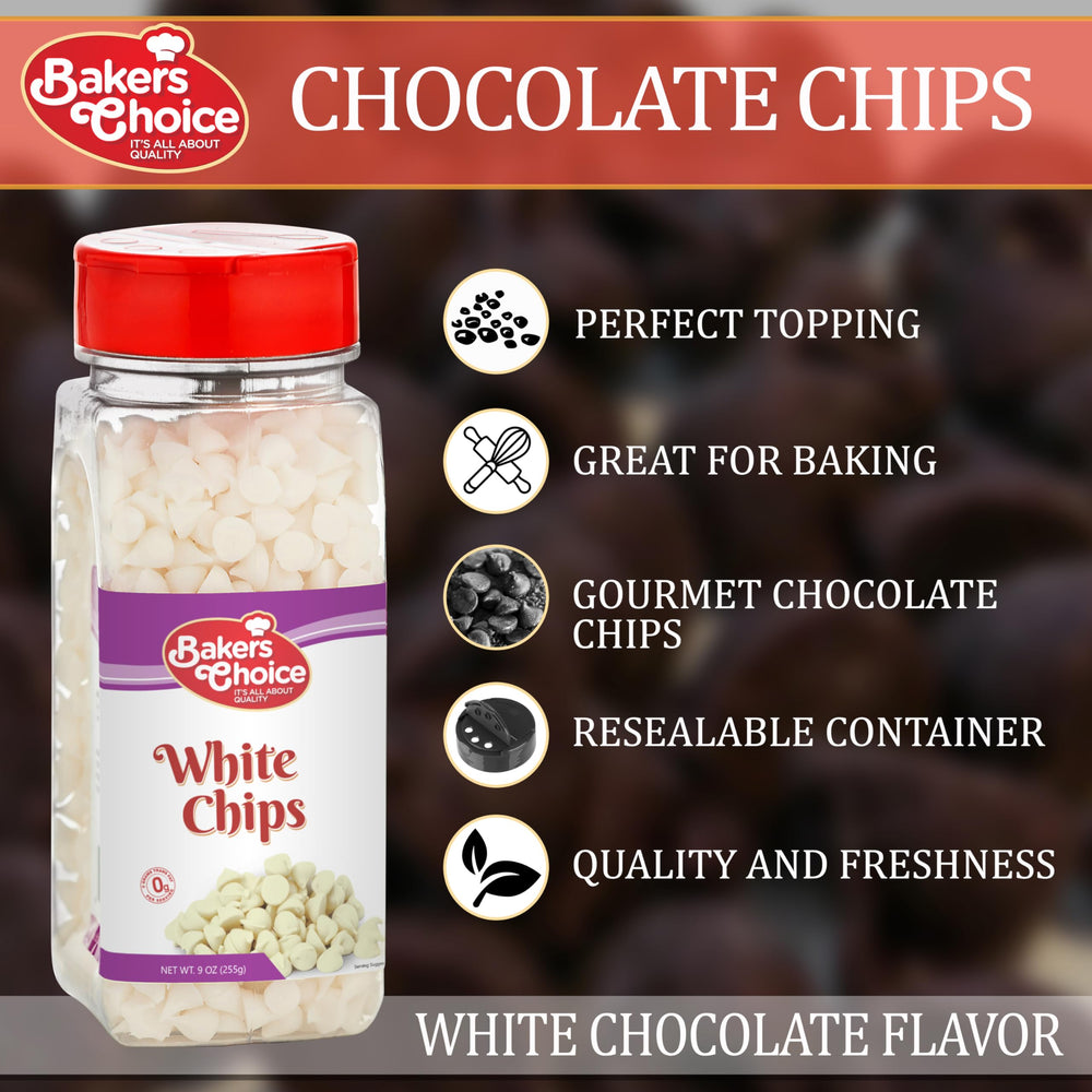 Baker's Choice resealable container keeps chips fresh and easy to scoop