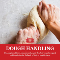 Bakers Club conditioner added to dough before knead for easier shaping