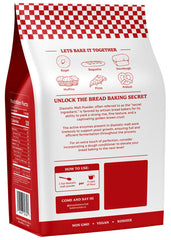Bakers Club Diastatic Malt Powder dough-mix scoop demonstrates easy integration for consistent results
