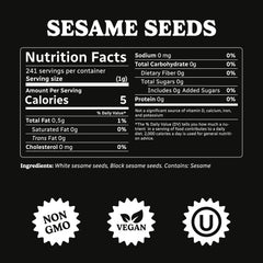 Bakers Club Tuxedo seeds on sushi-tuna toppings, adding roasted nuttiness