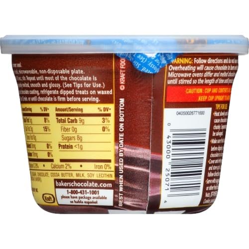 Baker's microwavable 7-ounce dipping chocolate bowls for quick, even melting.