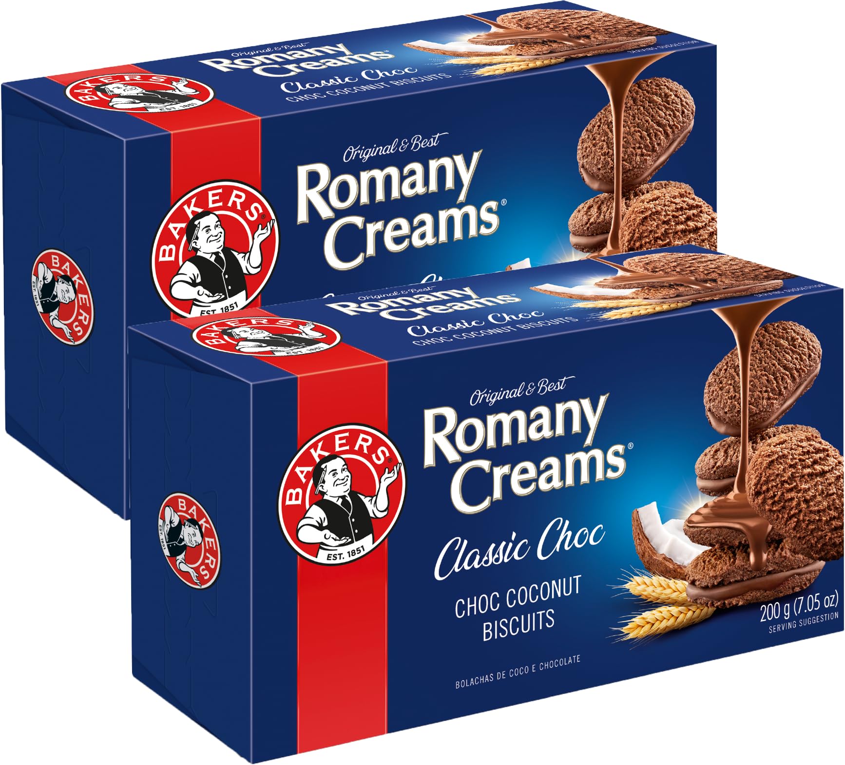 Bakers Romany Creams pack ready for sharing with tea or coffee.