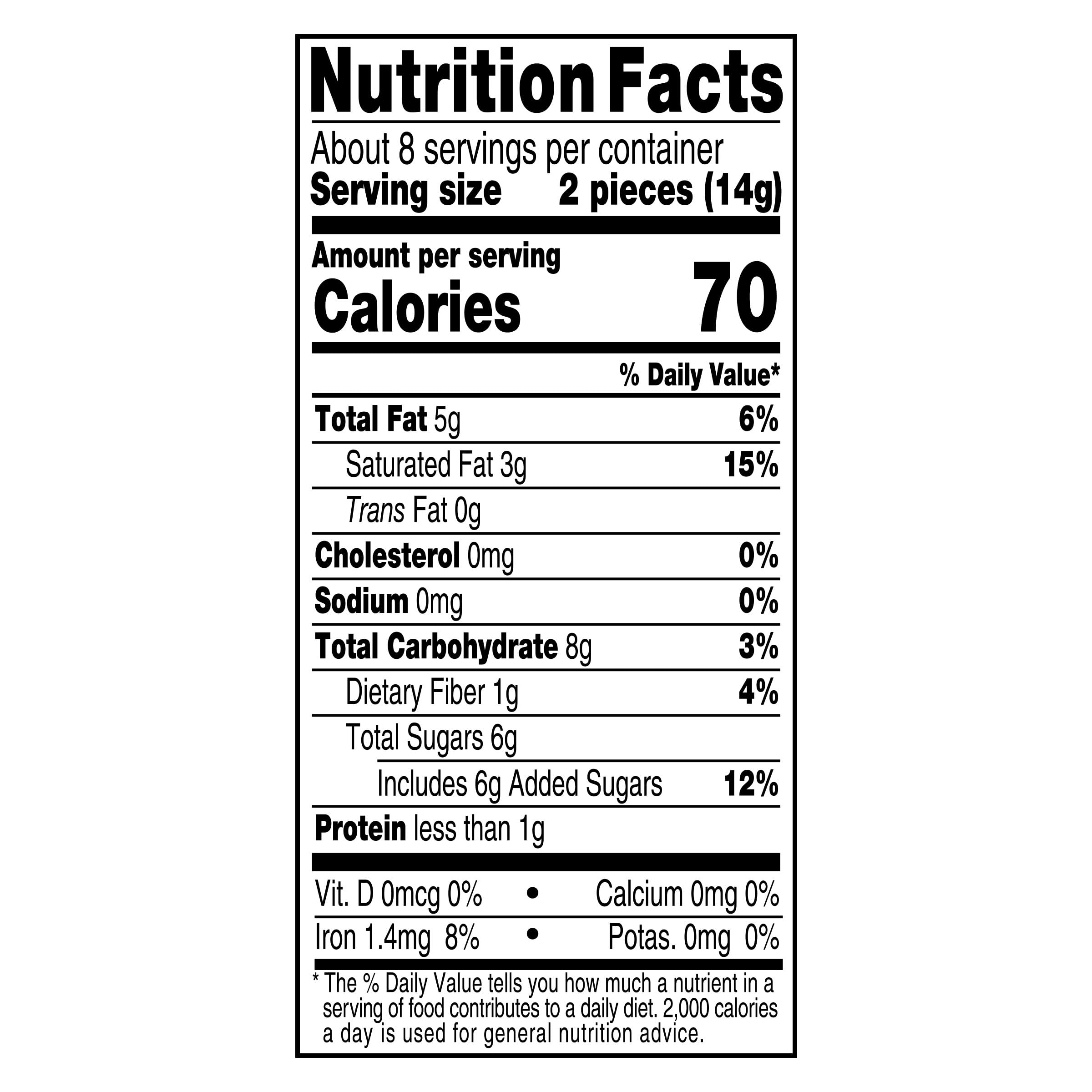 Baker's 56% cacao semi-sweet chocolate bar for desserts.