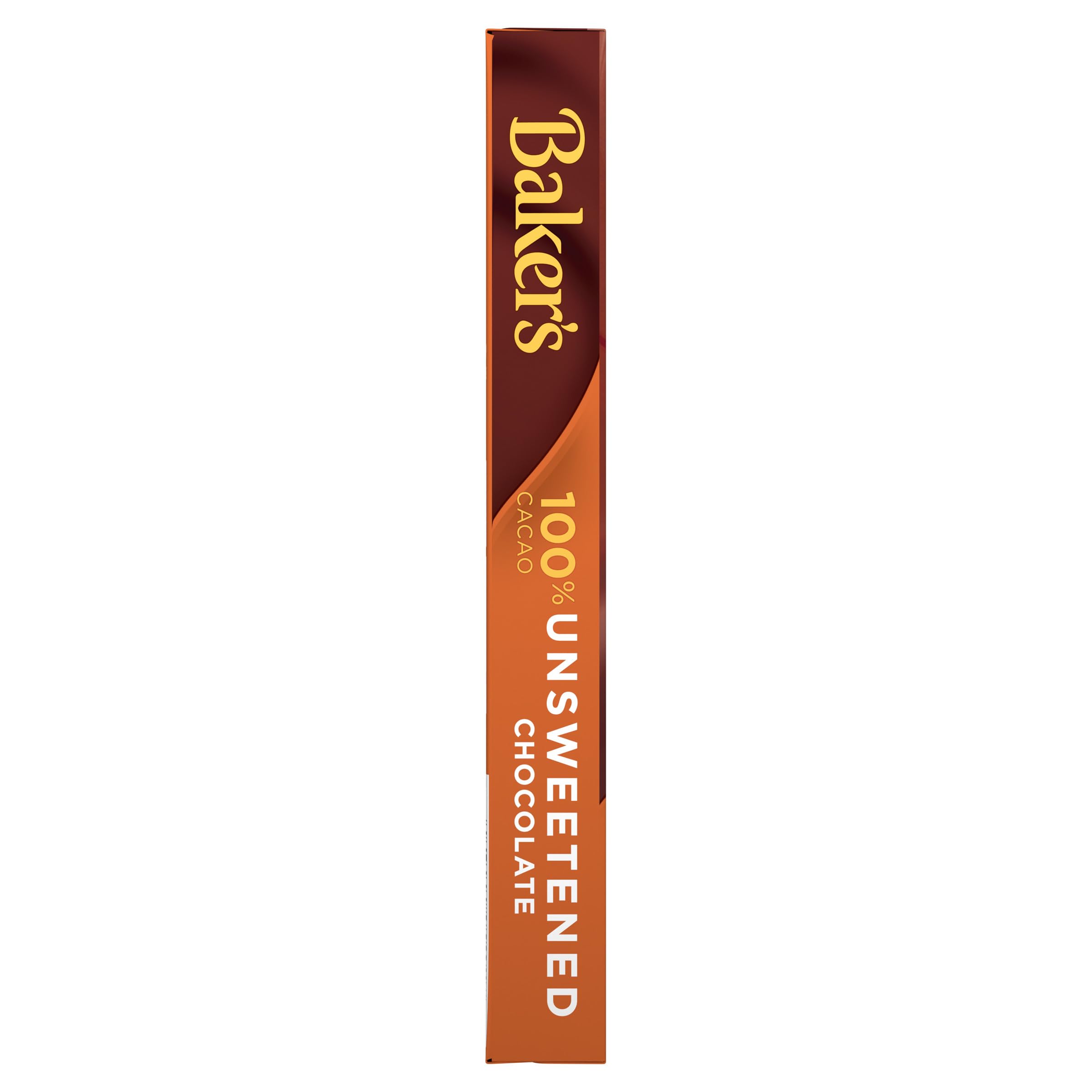 Baker's Unsweetened bar 4-ounce box for baking recipes