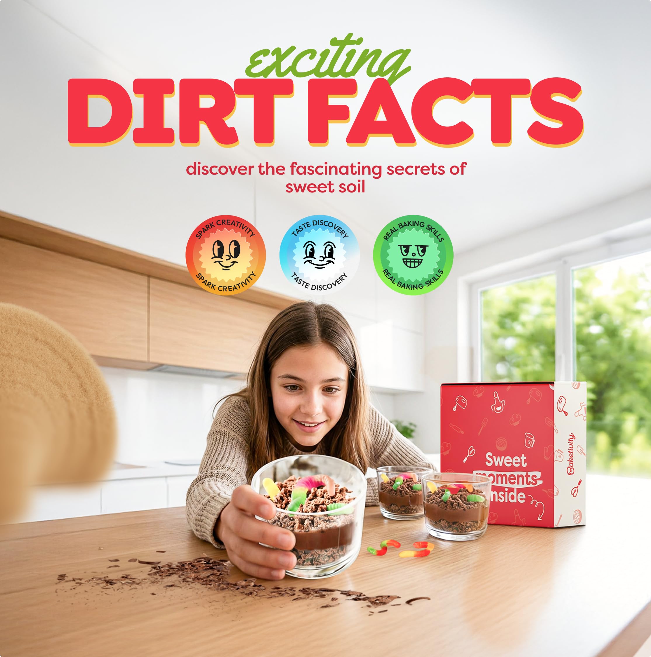 Baketivity color-coded instructions aid kid-friendly baking steps