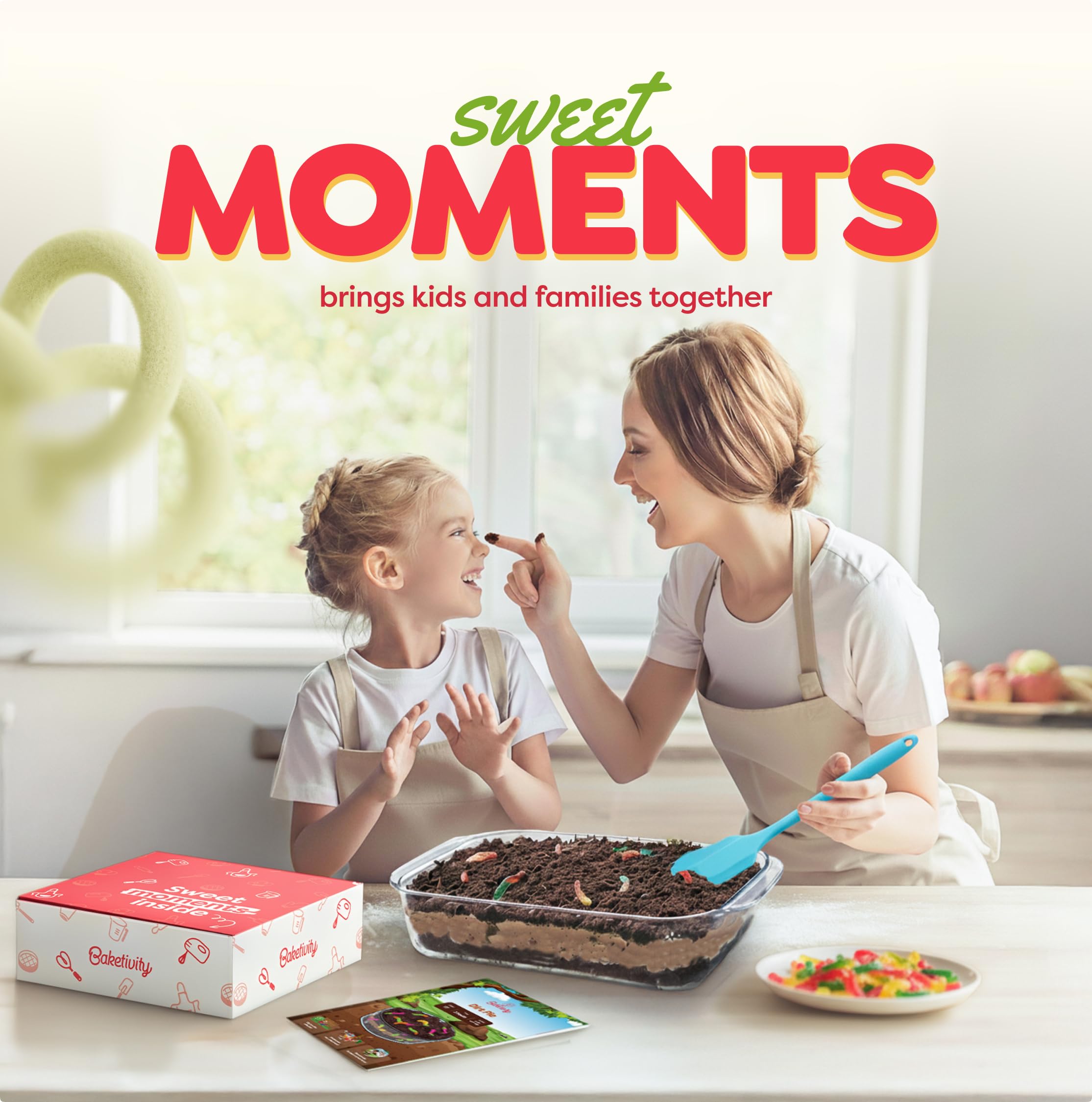 Gift-ready Baketivity dirt pie kit for family gifts