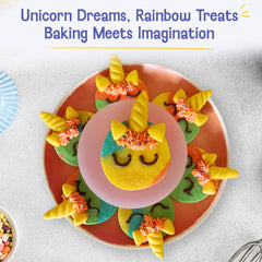 Baketivity kids baking assembly with colorful tools and step-by-step help.