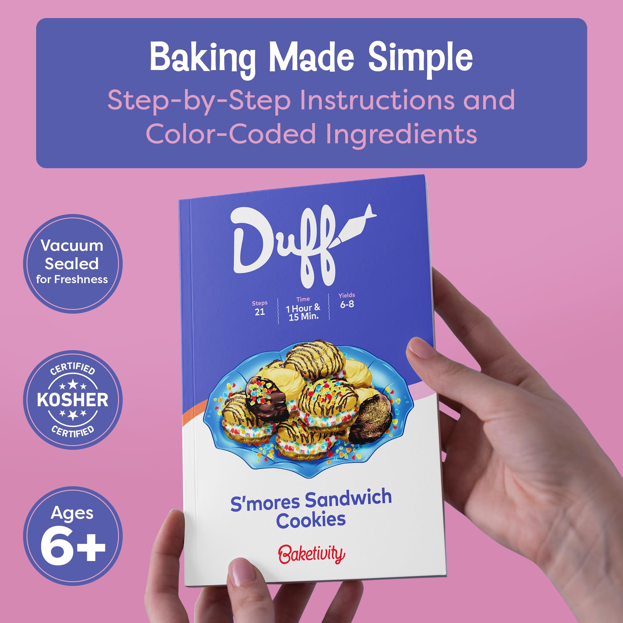 Baketivity decorating supplies for kids' cookies and creative finishes