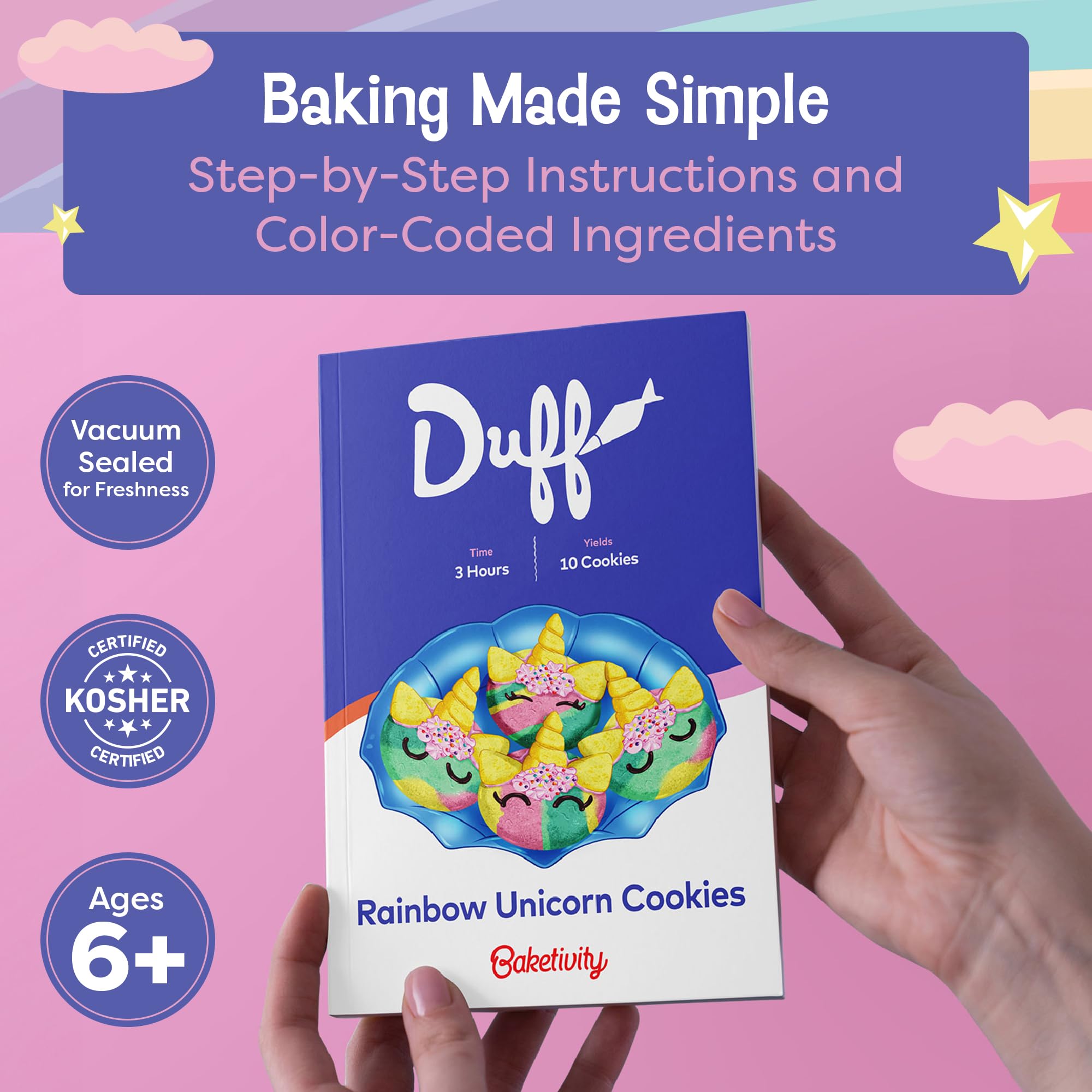 Baketivity premeasured ingredients and tray organization for easy cooking.