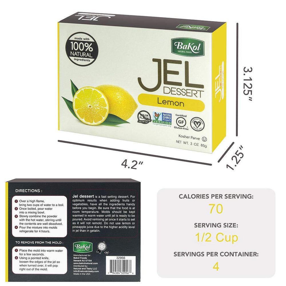 Bakol Jel Dessert unflavored powder: versatile base for custom desserts and crafting.