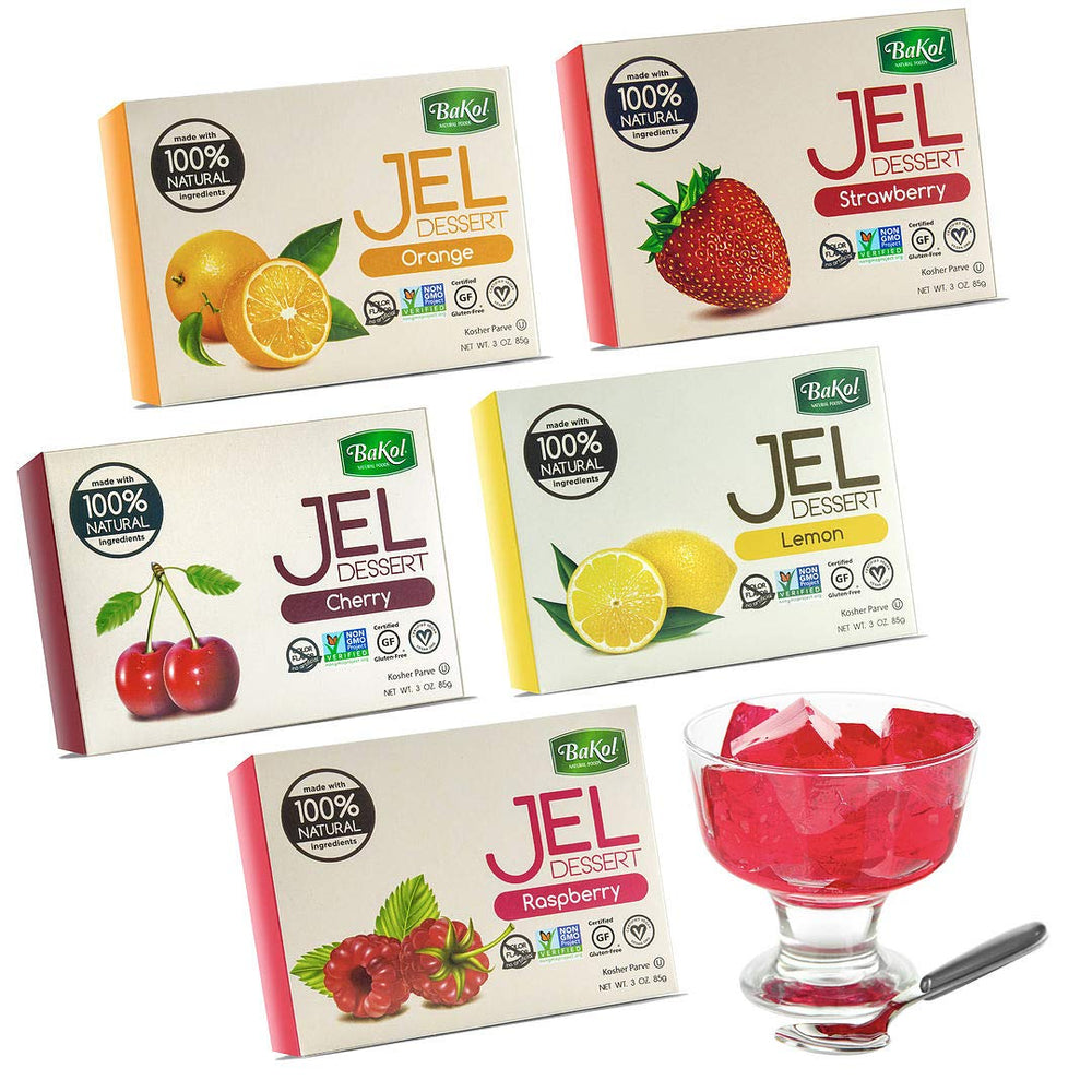 Bakol Jel Desserts six flavors pack: convenient family dessert set for tastings and experiments.