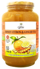 Balance Grow Honey Citron Ginger Tea pack front, highlighting real honey and natural flavors.