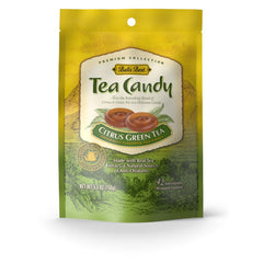 Bali's Best Citrus Green Tea Candy pack shot highlights bright citrus flavor for a refreshing break.