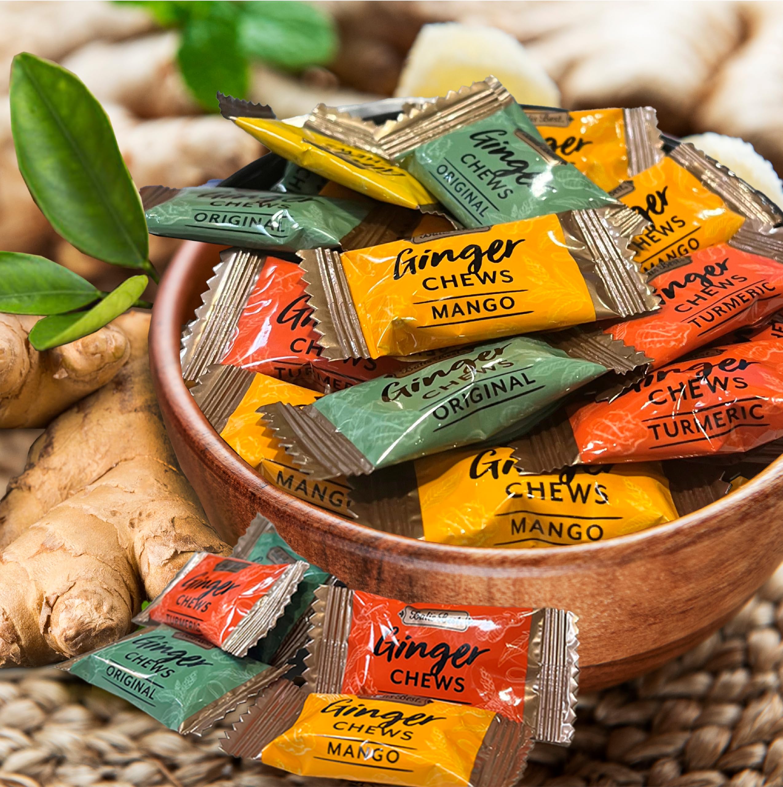 Java-origin ginger adds warm aroma to each bite.