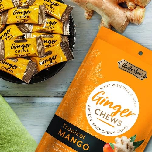 Bali's Best Ginger Chews on-the-go pack in bag.