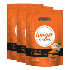 Bali's Best Ginger Chews packaging shows an on-the-go treat for digestive comfort.