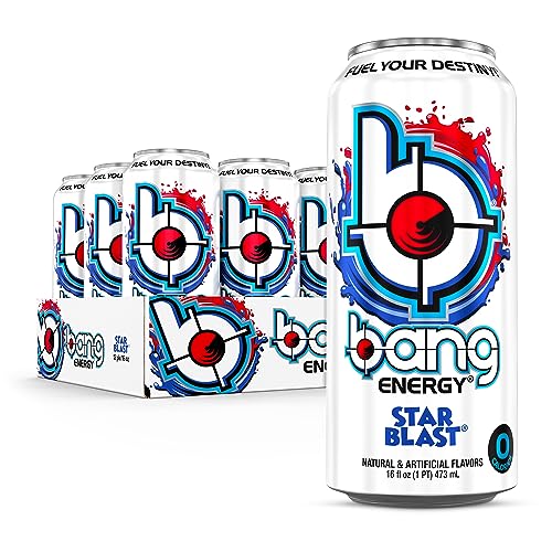 Bang Star Blast close-up fizz highlights refreshing taste and sustained energy.
