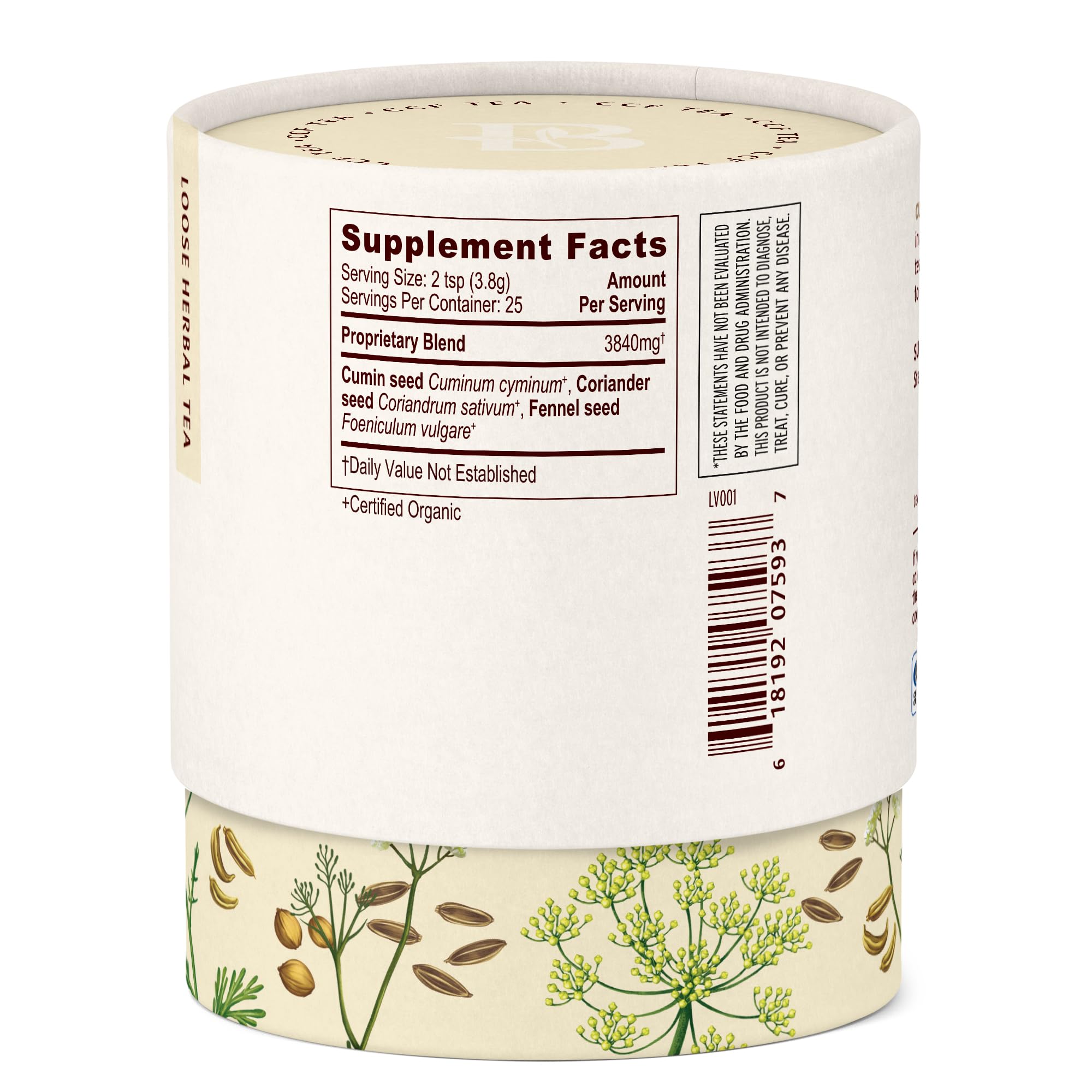 Banyan Botanicals CCF Tea cup steep caffeine-free ritual for digestive comfort.