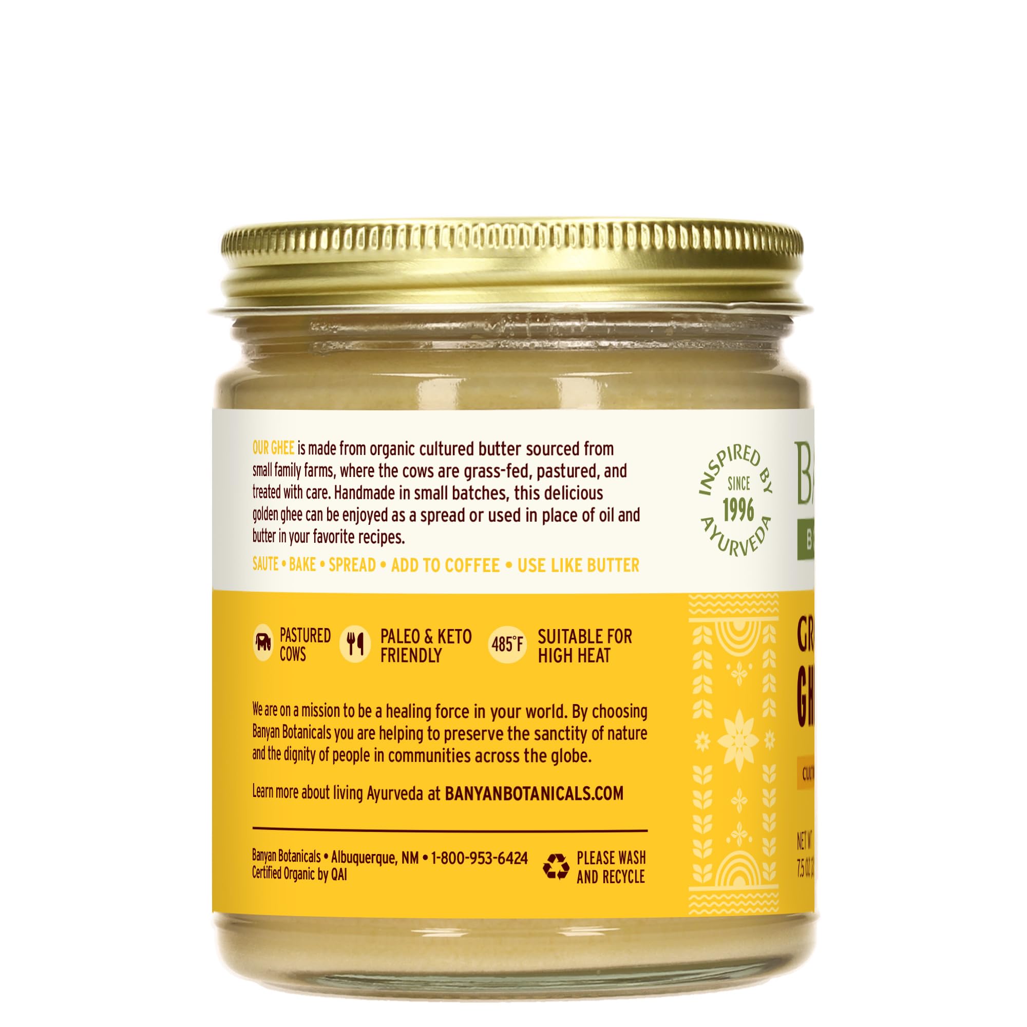 Banyan Botanicals ghee spread on toast for a flavorful breakfast.