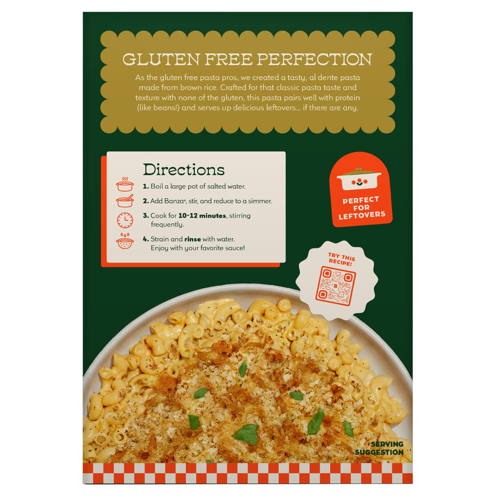 Close-up of nutty aroma from Banza Brown Rice Elbows
