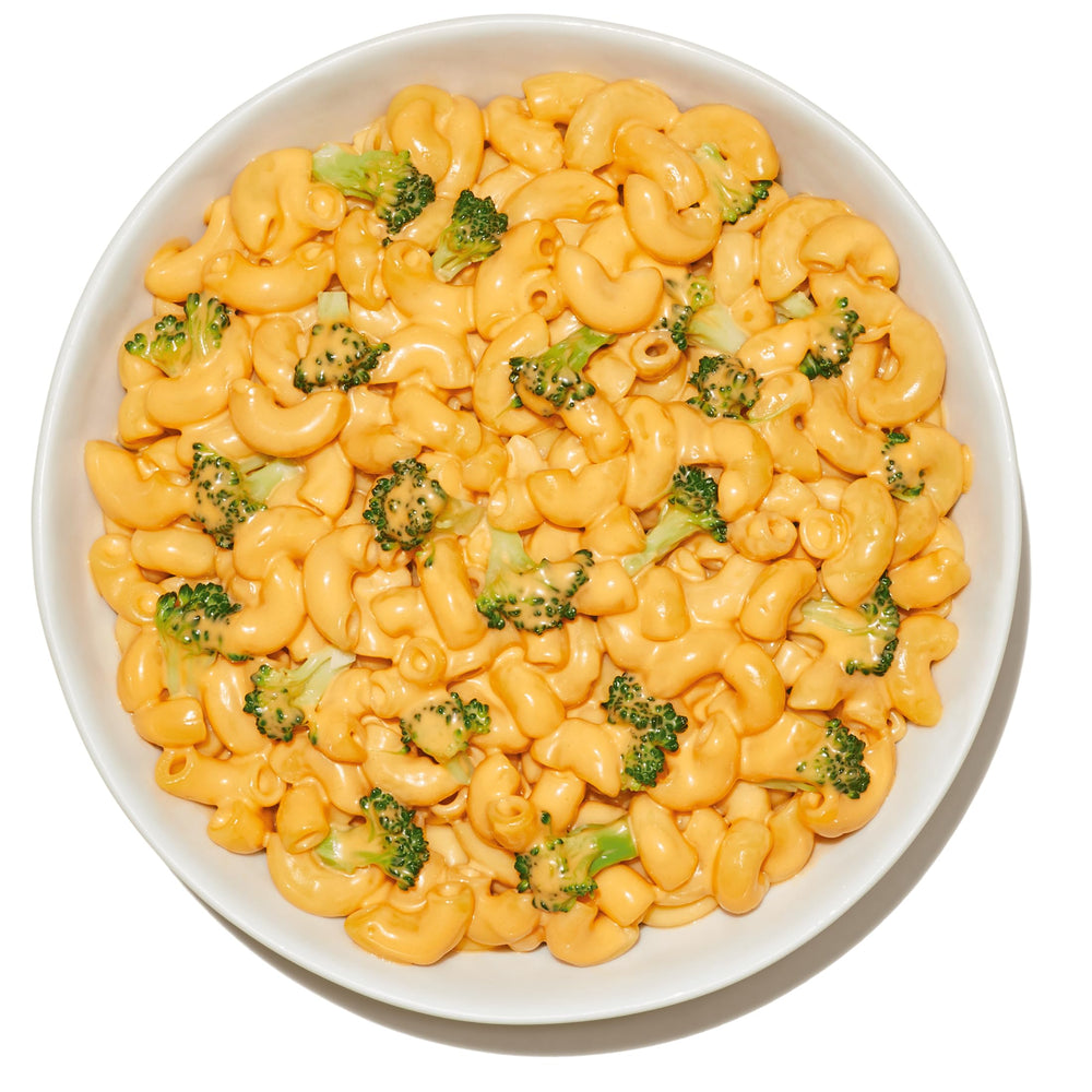 Kid friendly Banza Elbows and Classic Cheddar Mac and Cheese ready in minutes