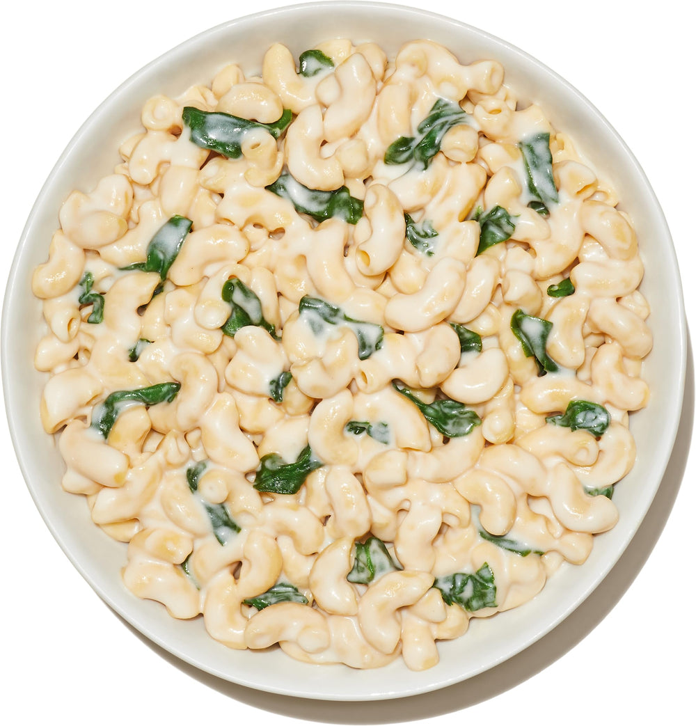 Banza gluten-free non-GMO pasta pack on a clean kitchen counter.