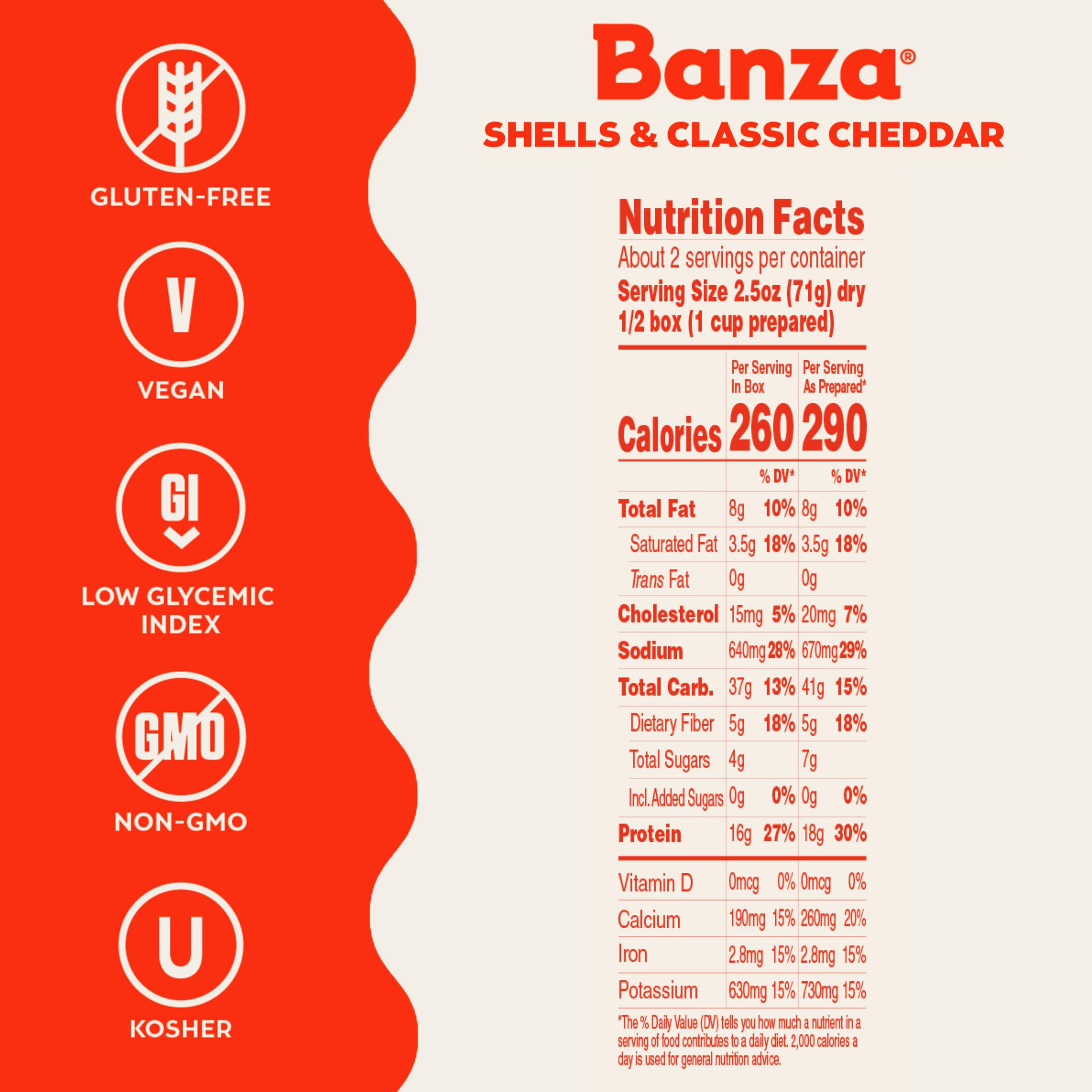 Protein claim badge emphasizes 15g per serving for balanced plates.