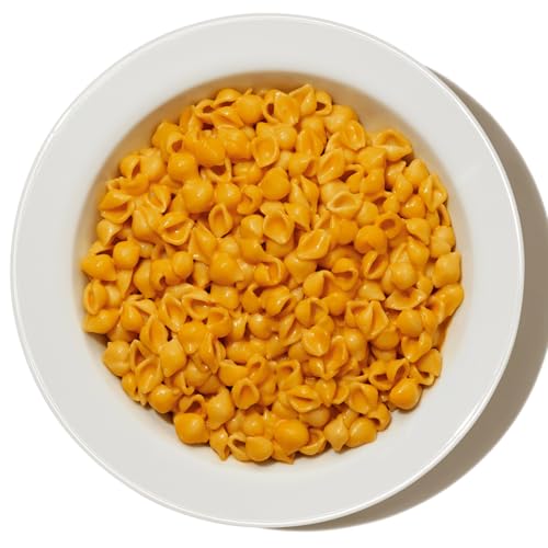 Banza pasta steaming in pot, inviting aroma and texture.