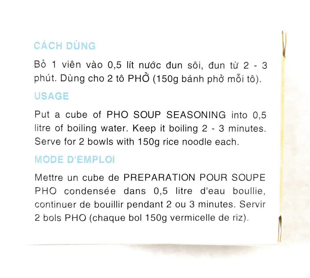 Bao Long Pho Spice Cubes Beef Flavor ready pho in pot for a comforting meal.