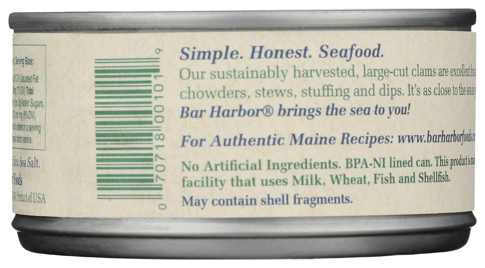 Bar Harbor Chopped Surf Clams in bowl, ready for meals