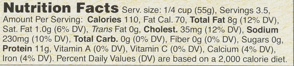 Close-up of Bar Harbor wood-smoked herring fillets.