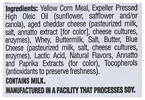 Barbara's Bakery Original Cheese Puffs packaging close-up, no artificial flavors or colors
