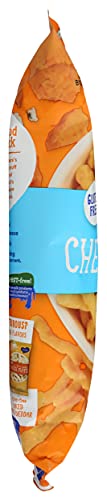 Barbara's Bakery Original Cheese Puffs bag open, pouring into snack-ready bowl